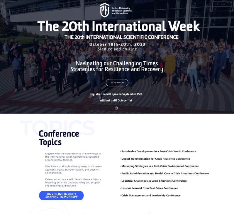 International week invitation